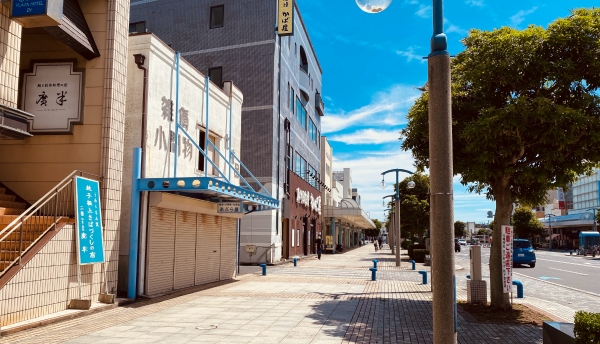 picture taken near Choshi station. All of the stores are closed.